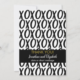 Tack XOXO Kramar Kyssar Minimalistisk Kort