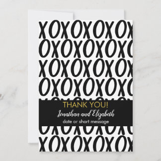 Tack XOXO Kramar Kyssar Minimalistisk Kort