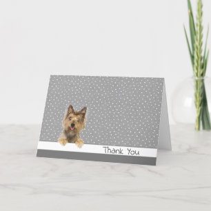Tack Yorkshire Terrier på Polka dots Kort