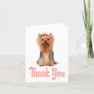 Tack Yorkshire Terrier Puppy Card - tomt Kort