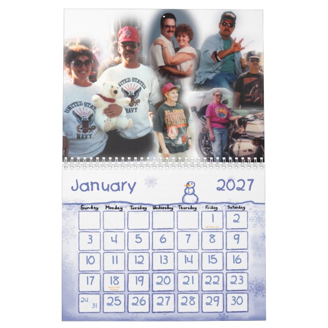 täcka 2007 kalender (Jan 2027)
