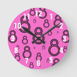 TÄCKA ÅTTA-klocka Rund Klocka