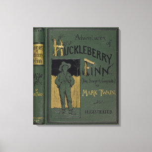 Täcka av "äventyr av huckleberryen som canvastryck