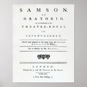 Täcka av notblad för Samson Poster