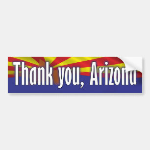 Tacka dig Arizona - service Arizona Bildekal