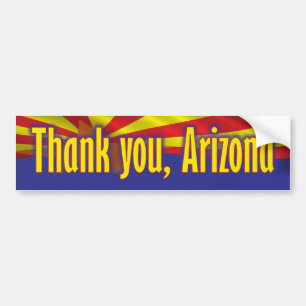 Tacka dig Arizona - service Arizona Bildekal