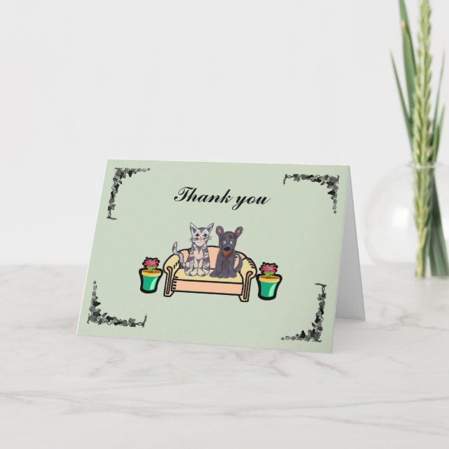 Tacka dig att card tack kort (Framsida)