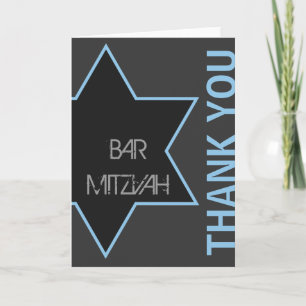 Tacka dig den moderna puben Mitzvah Tack Kort