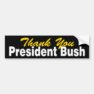 Tacka dig den presidentBush bildekalet Bildekal