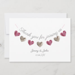 Tacka dig det rosa kortet för tack kort