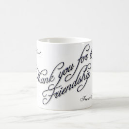 tacka dig för att vara en vän 2 kaffemugg