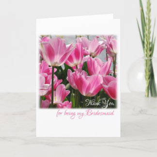 Tacka dig för att vara min brudtärna tack kort