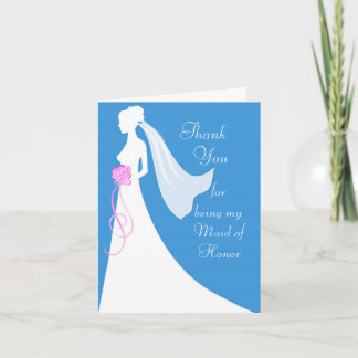 Tacka dig för att vara min maid of honor tack kort