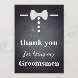 Tacka dig för att vara min marskalkar tack kort