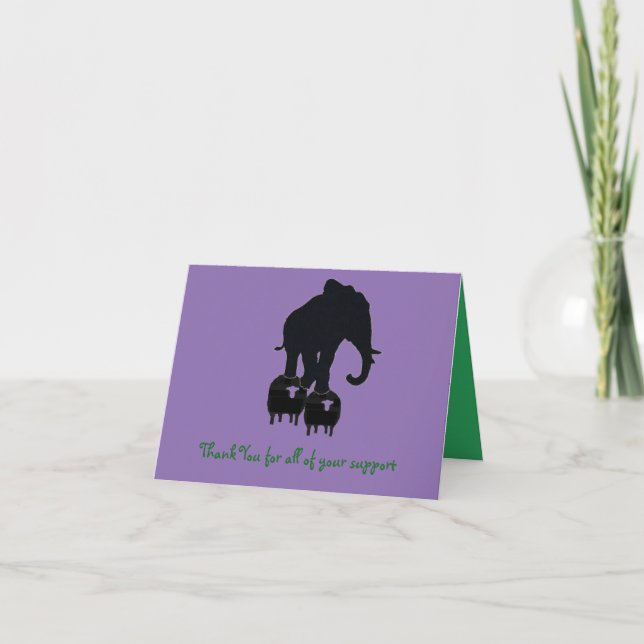 Tacka dig för din service tack kort (Framsida)