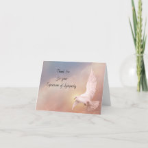 Tacka dig för ditt uttryck av sympati