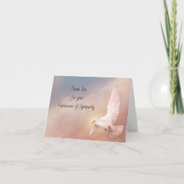 Tacka dig för ditt uttryck av sympati tack kort