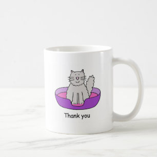 Tacka dig för Looking efter cat.en Kaffemugg