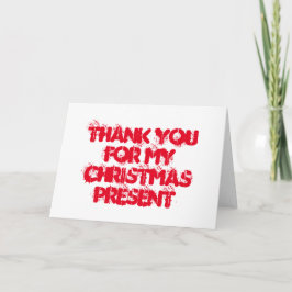 Tacka dig för min julklapp tack kort