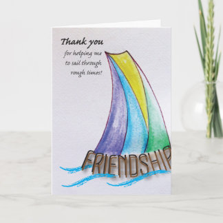 Tacka dig friend.en tack kort