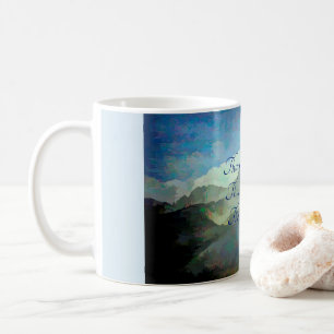 Tacka dig, gud.  Kaffemugg