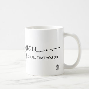 "Tacka dig, i gillande av dig" kaffemuggen Kaffemugg