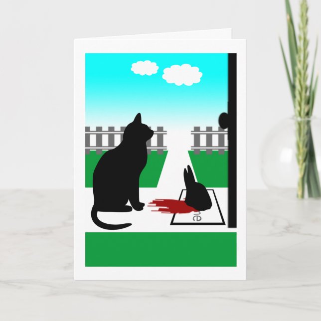 Tacka dig (kaninhuvudet) tack kort (Framsida)