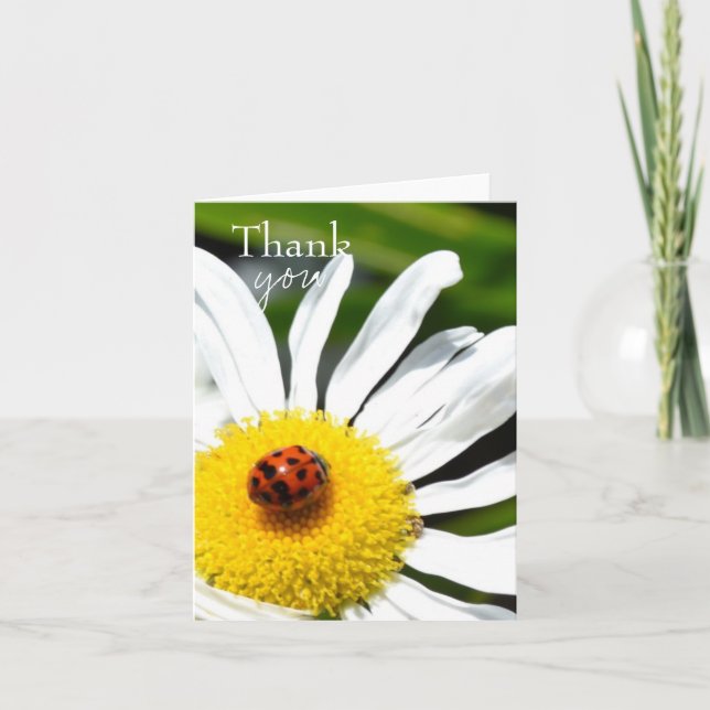 Tacka dig nyckelpigan tack kort (Framsida)