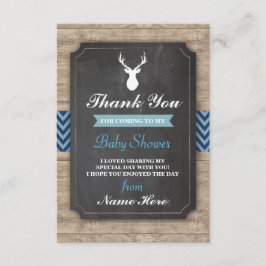 Tacka dig pojken för blått för baby inbjudningar