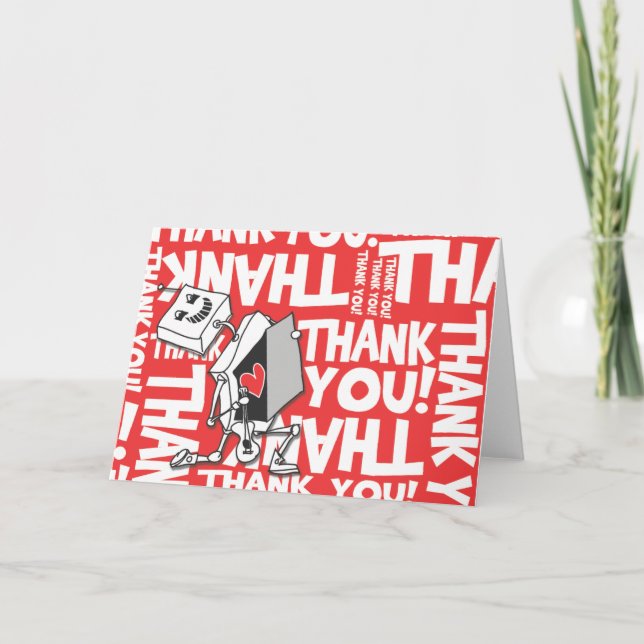 Tacka dig roboten tack kort (Framsida)