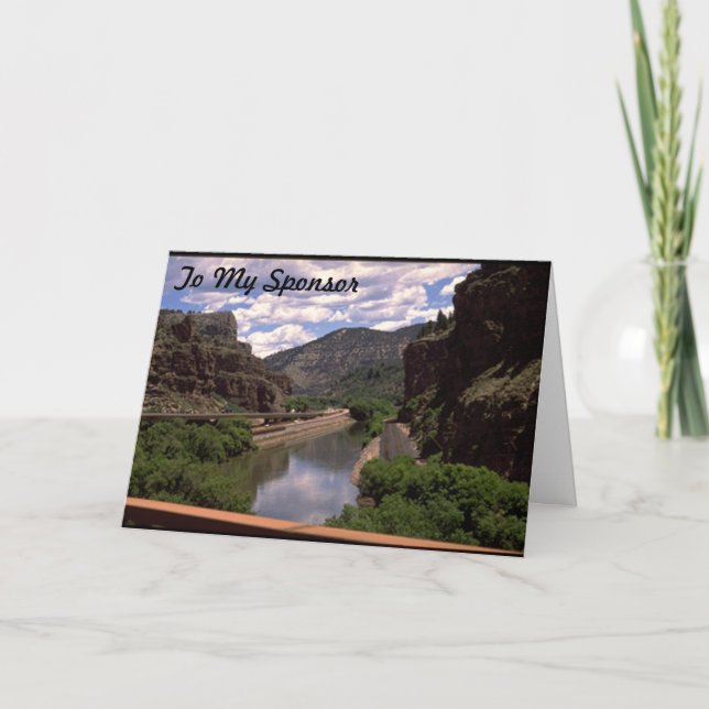 Tacka dig till min sponsor tack kort (Framsida)