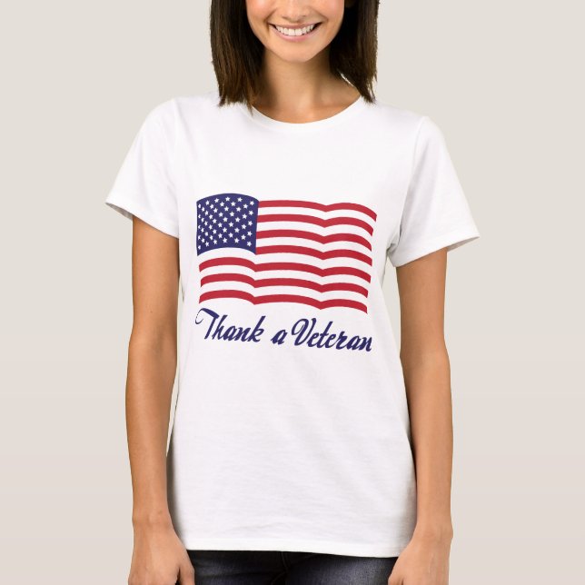 Tacka en veteran t-shirt (Framsida)