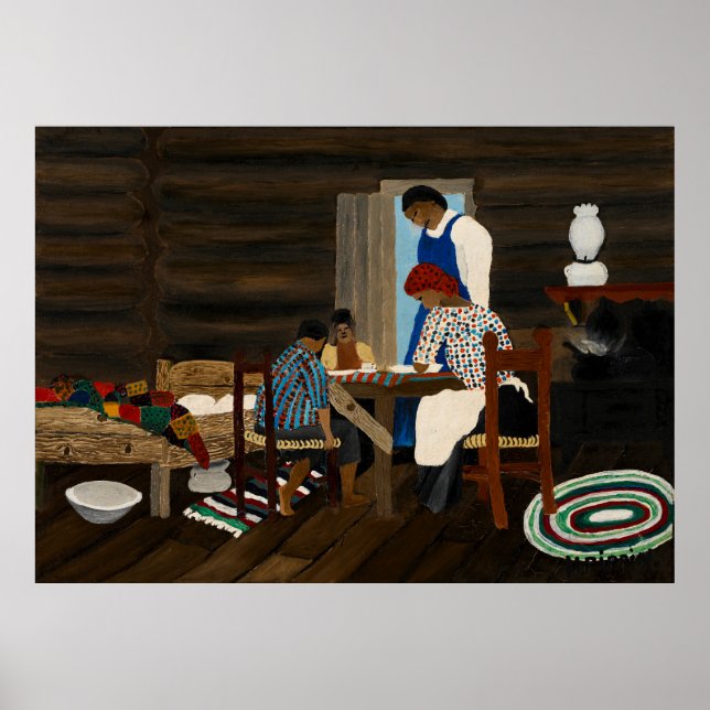 Tacka Gud/Familjebön - Horace Pippin Poster (Framsidan)