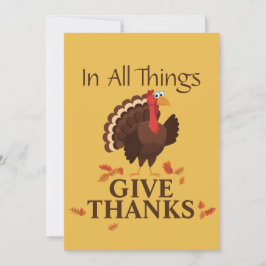 Tacka Gud för Allt Kalkon Thanksgiving