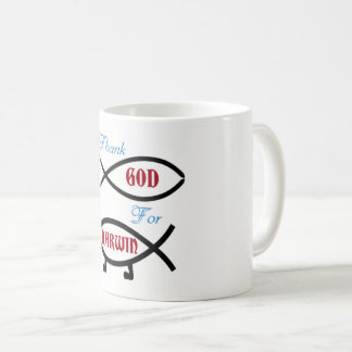 Tacka guden för den Darwin muggen Kaffemugg