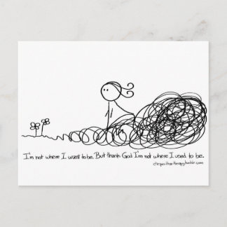 Tacka guden mig förmiddagen inte var van vid I är Vykort