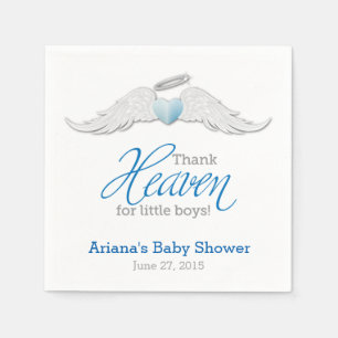 Tacka himmel för pysbaby showerservetter pappersservett