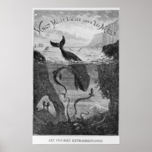 Täcka illustrationen '20.000 ligor under Sea'en Poster