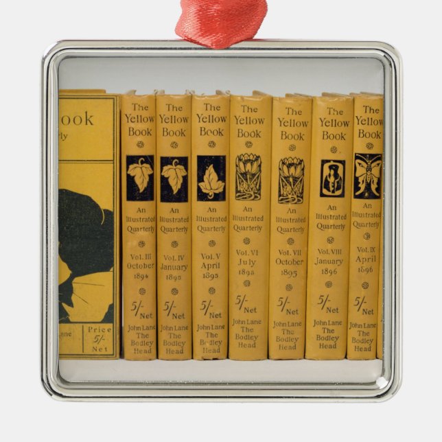 Täcka och inbindningsdesigner för "den gula julgransprydnad metall (Framsidan)