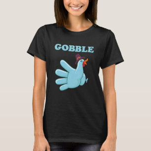 Tacka på det bortfallna Turkiet Gobble Glove Nurse T Shirt
