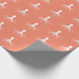 Täckad oktopusdesign - Papper radbrytning av proje Presentpapper