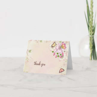 Tackar den trädgårds- baby shower för LGC dig Tack Kort