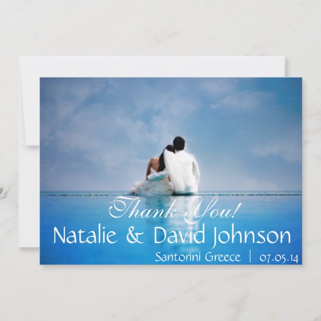 TACKBRÖLLOPSKORT TACK KORT (Framsida)