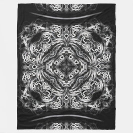 Täcke för Mandala för infödd blixtdrake stam- Fleecefilt