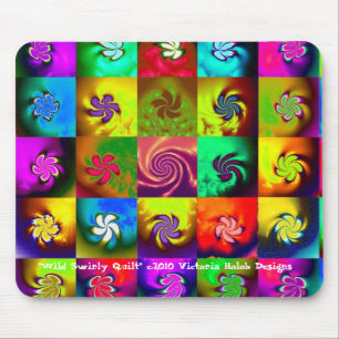 "TÄCKE för VILD SWIRLY", Mousepad Musmatta