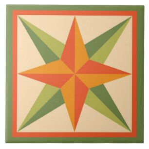 Täcke Trivet - fasat stjärnakvarter (rosa/grå Kakelplatta