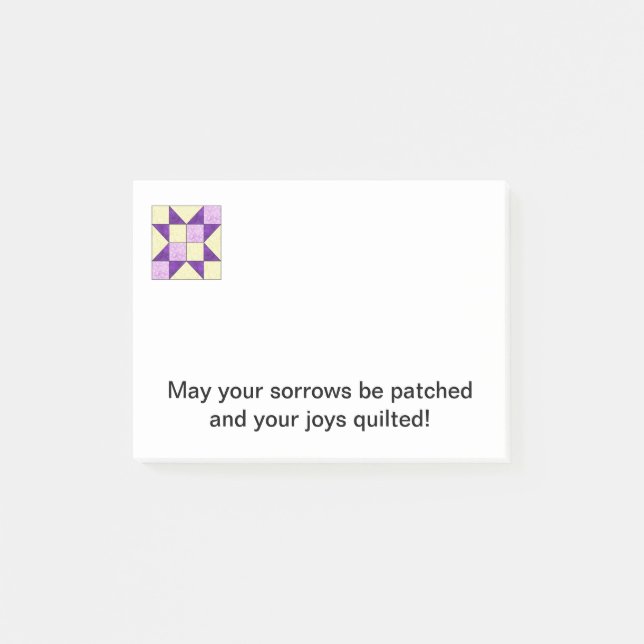 Täckekvarteret noterar Posta-Det B Post-it Block (Framsida)