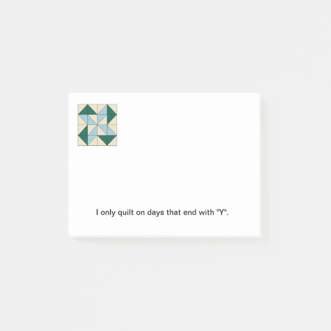 Täckekvarteret noterar Posta-det G Post-it Block (Framsida)