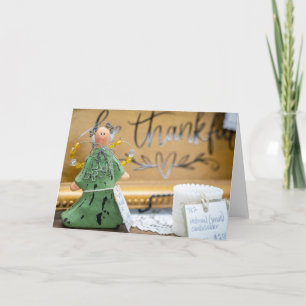 Tackelnsängel - En rustik Thanksgiving-dekoration Kort