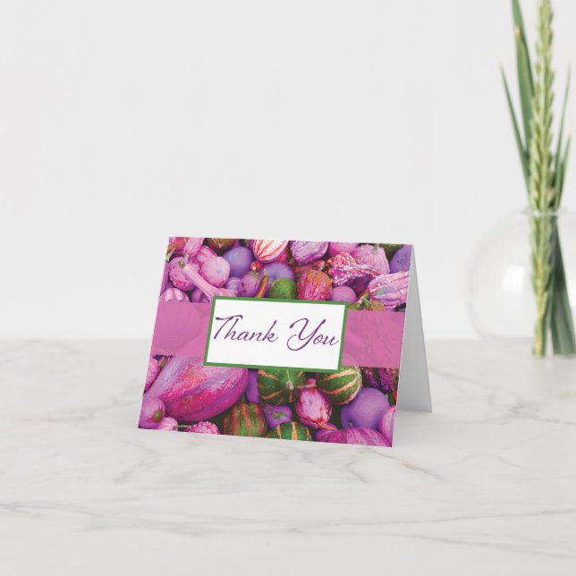 Tacken anpassade Färgfylld Gourd Tack Kort (Framsida)